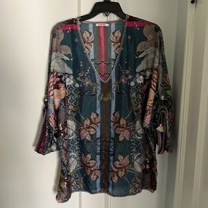 Johnny Was silk blouse